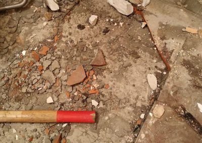 Начало ремонта совмещенной ванной комнаты, Казань, Четаева 8